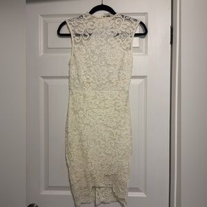 Windsor Floral Lace Mini Dress - White